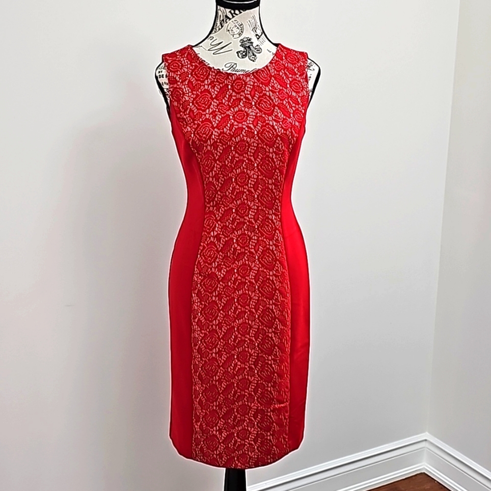 Jones Studio red sleeveless dress size 4